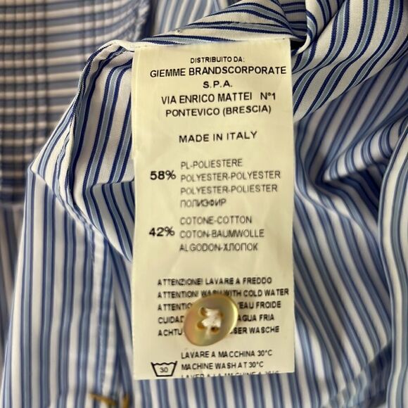 Le Sarte Pettegole Stripe Shirt Blouse 44 / 8 - Picture 13 of 13
